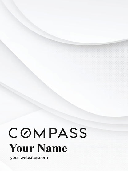 Compass Custom Presentation Folder Printing with Soft touch laminating - 002