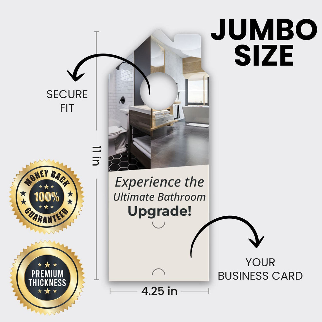 Bathroom Remodel Services Door Hanger