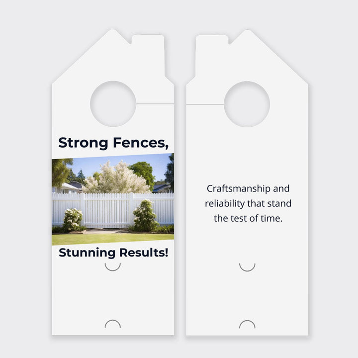 Fence Services Door Hanger