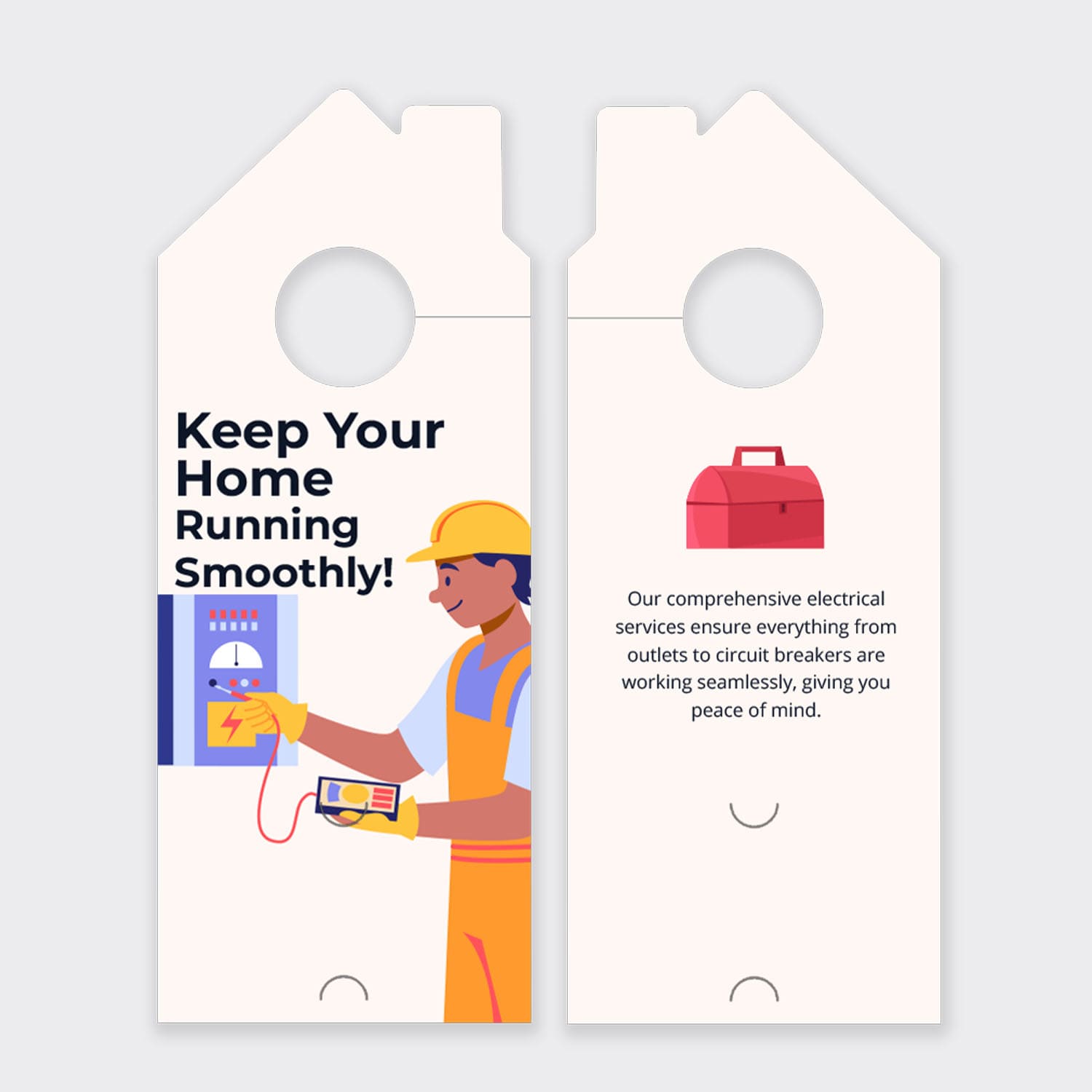Electrician Services Door Hanger