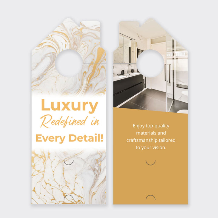 Bathroom Remodel Services Door Hanger
