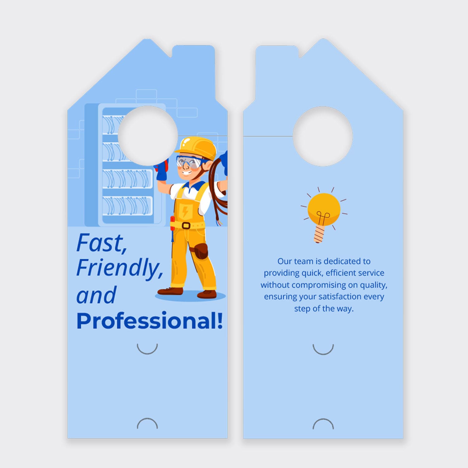 Electrician Services Door Hanger