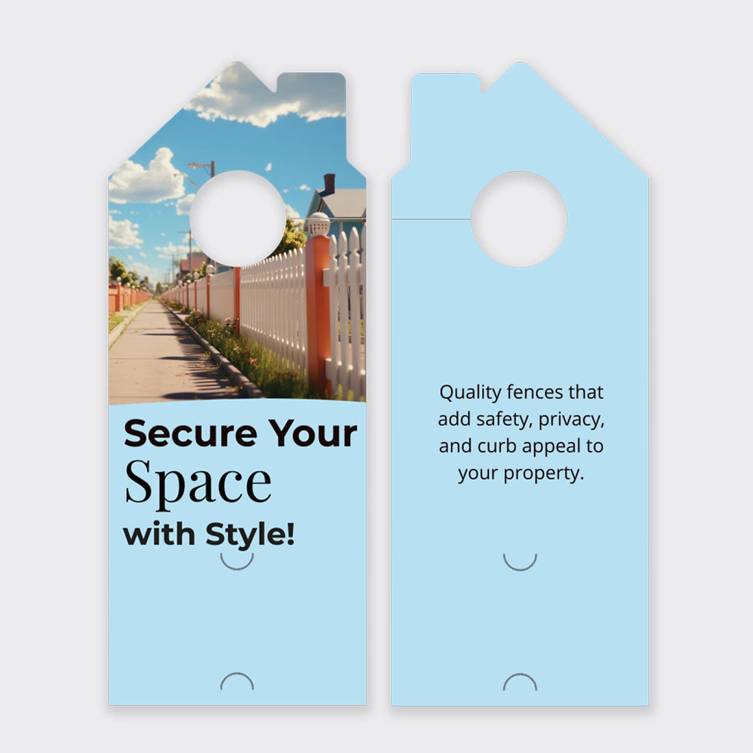 Fence Services Door Hanger