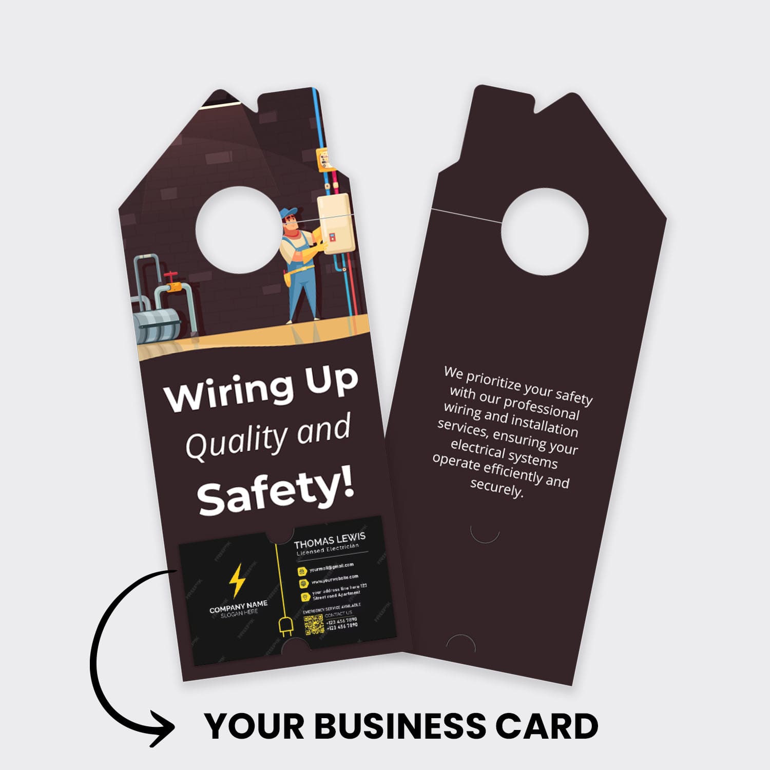 Electrician Services Door Hanger