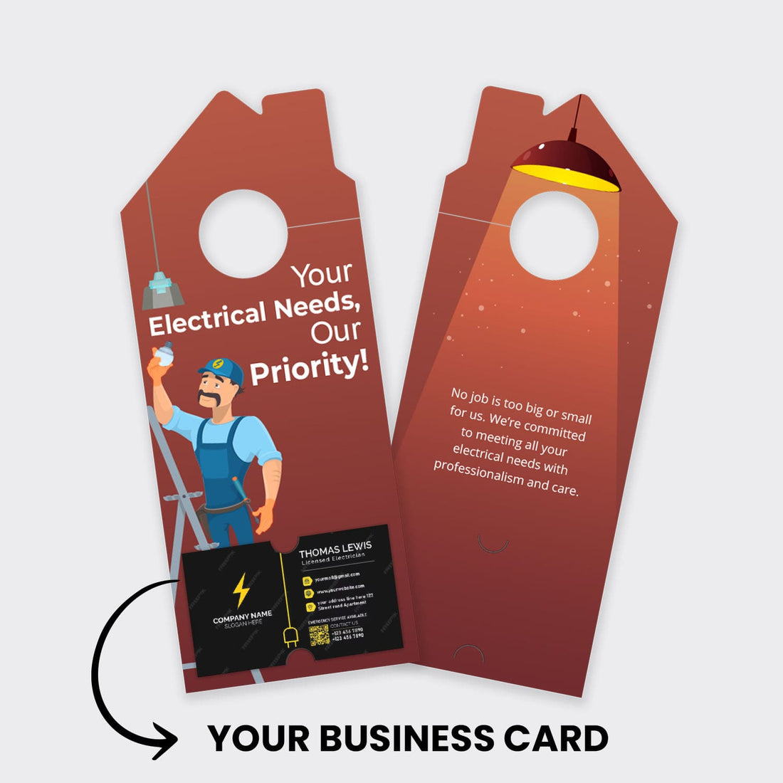 Electrician Services Door Hanger