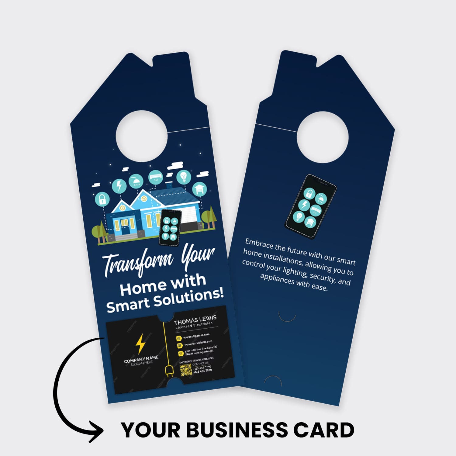 Electrician Services Door Hanger