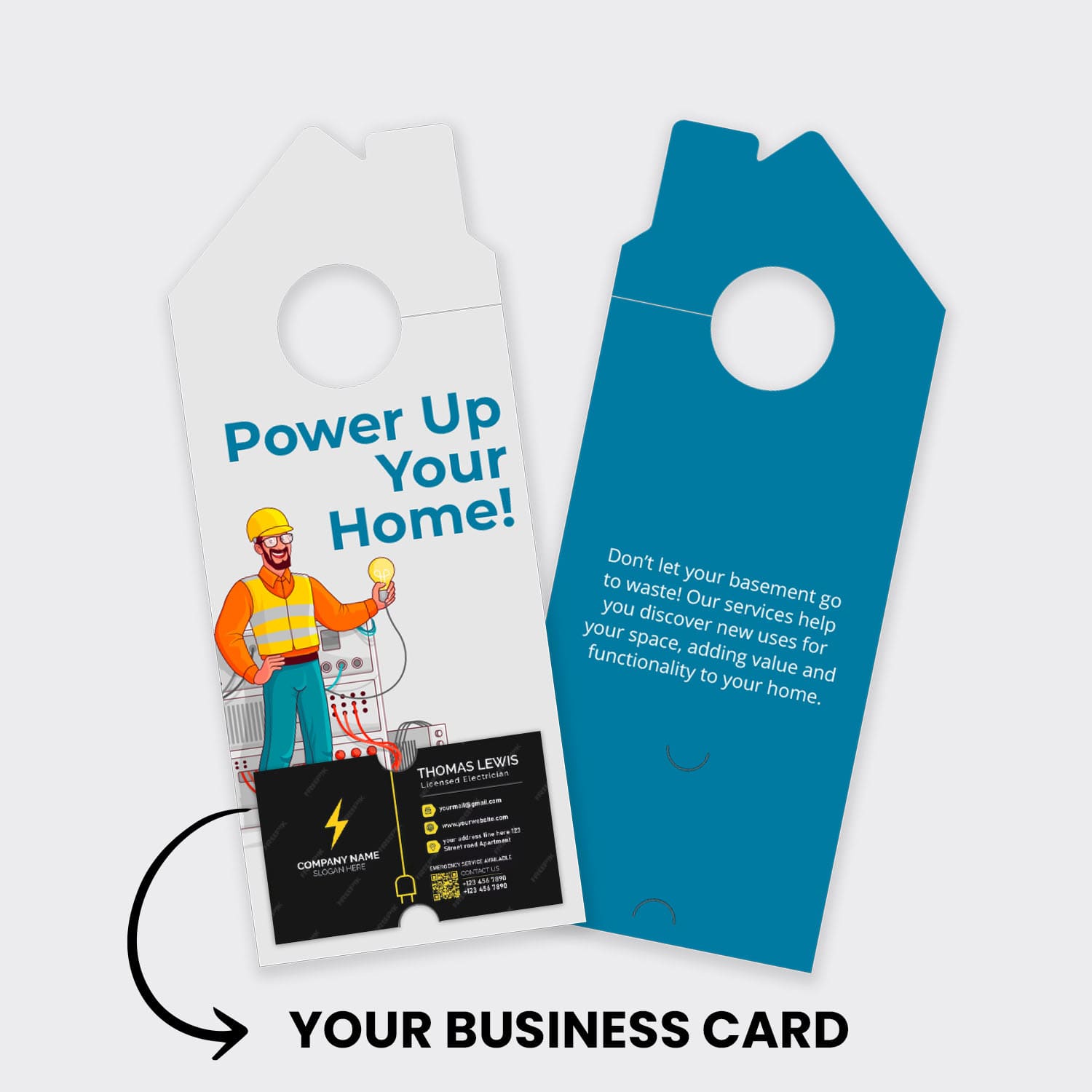 Electrician Services Door Hanger