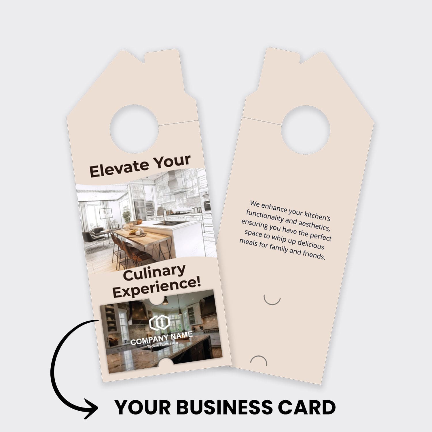 Kitchen Remodeling Services Door Hanger