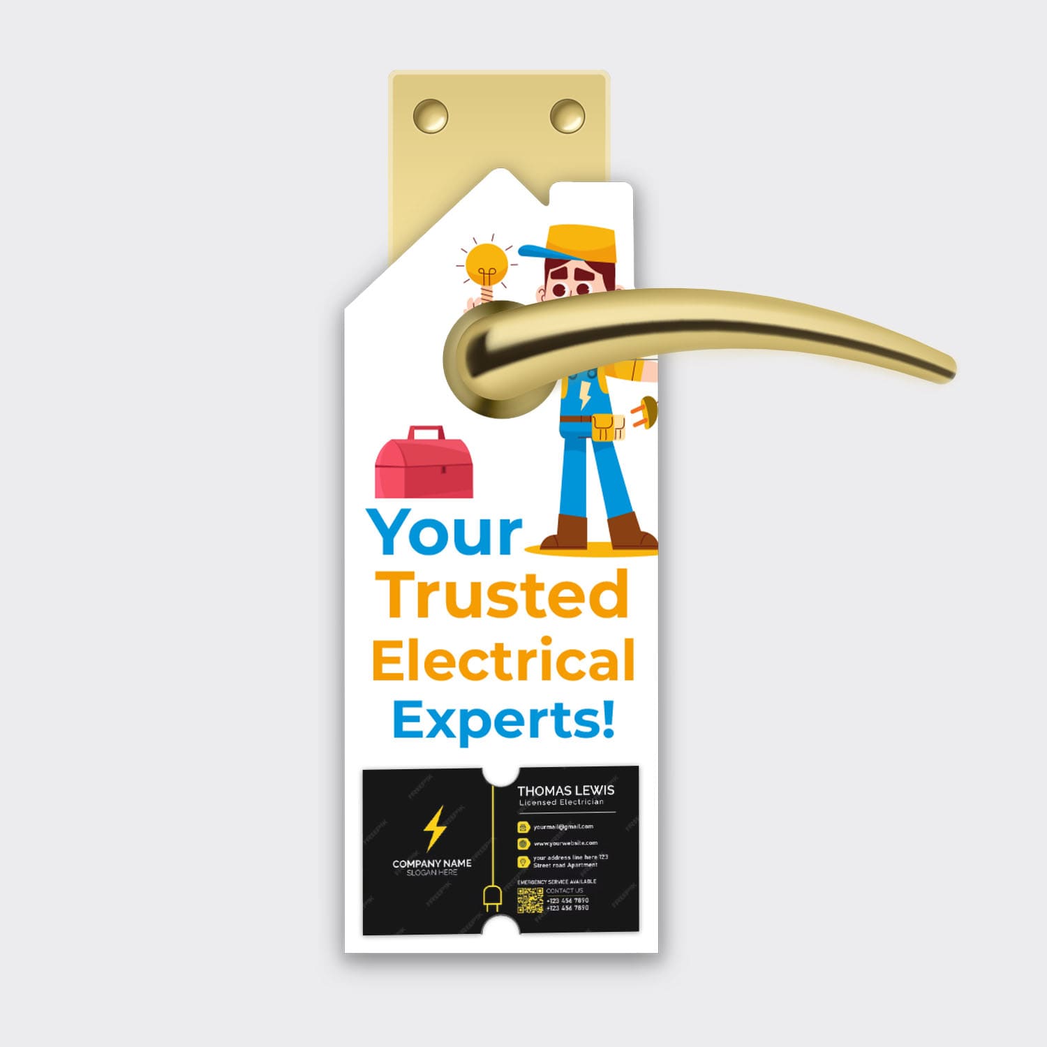 Electrician Services Door Hanger