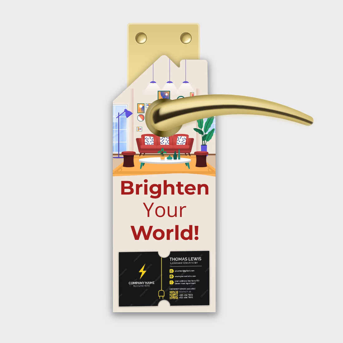 Electrician Services Door Hanger