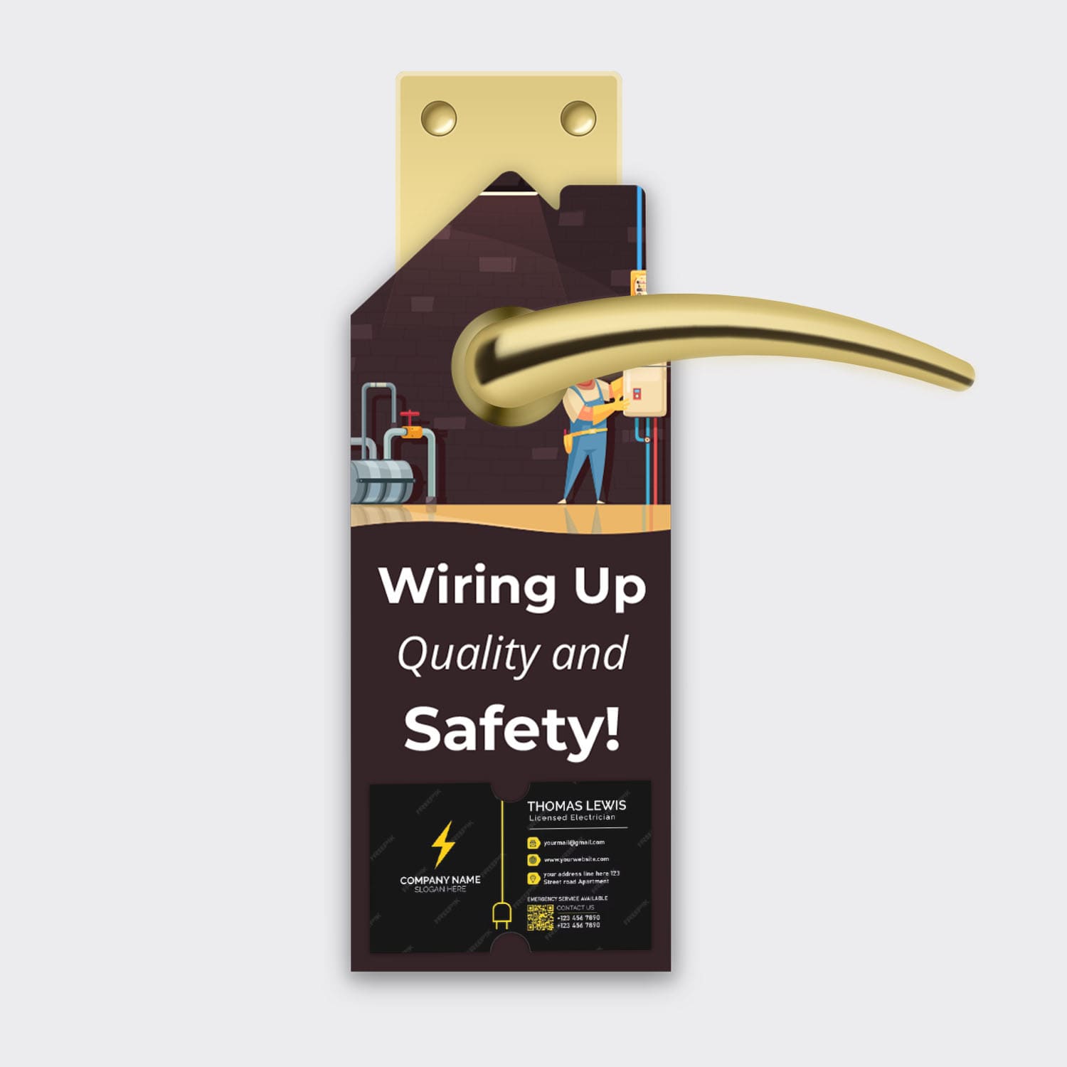Electrician Services Door Hanger