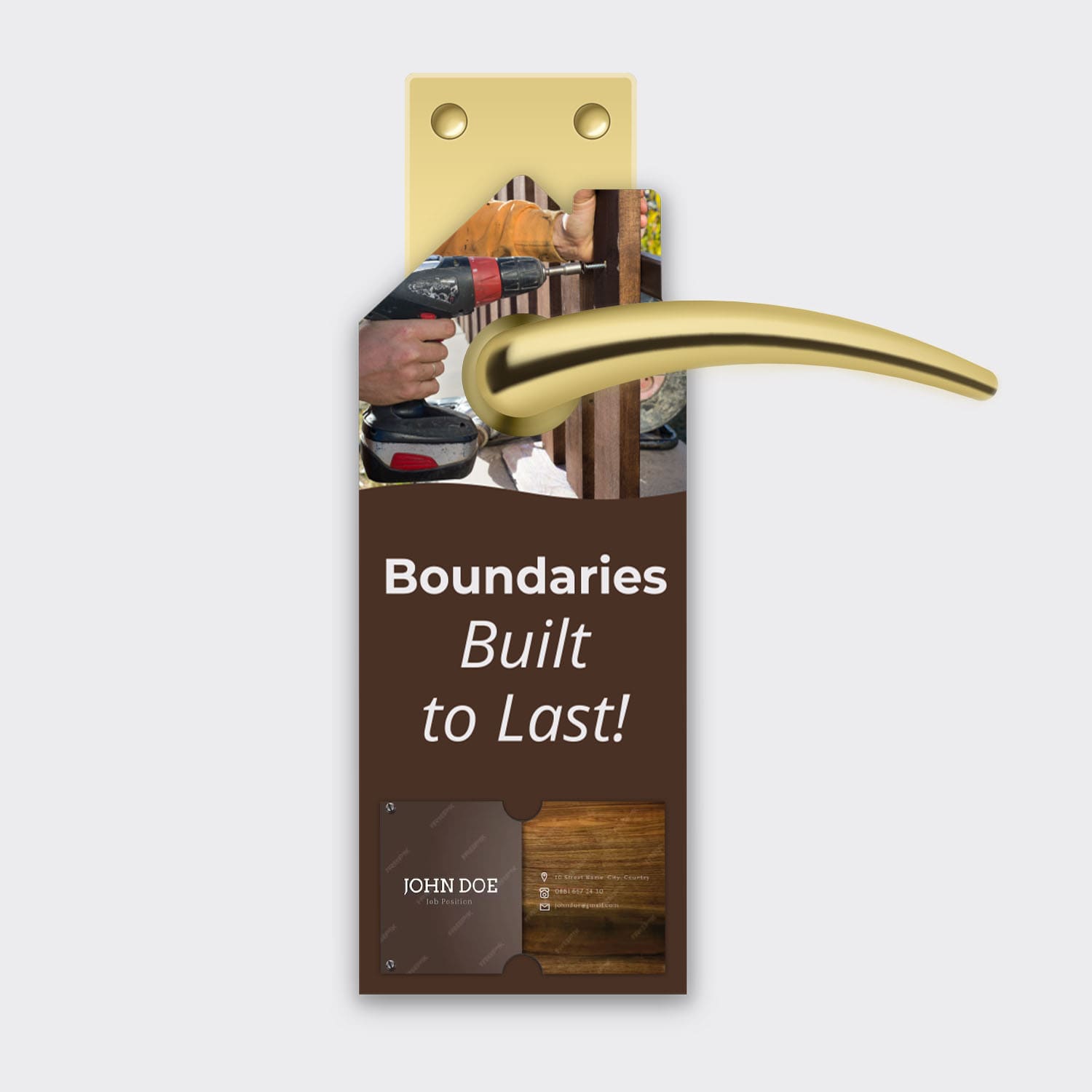 Fence Services Door Hanger