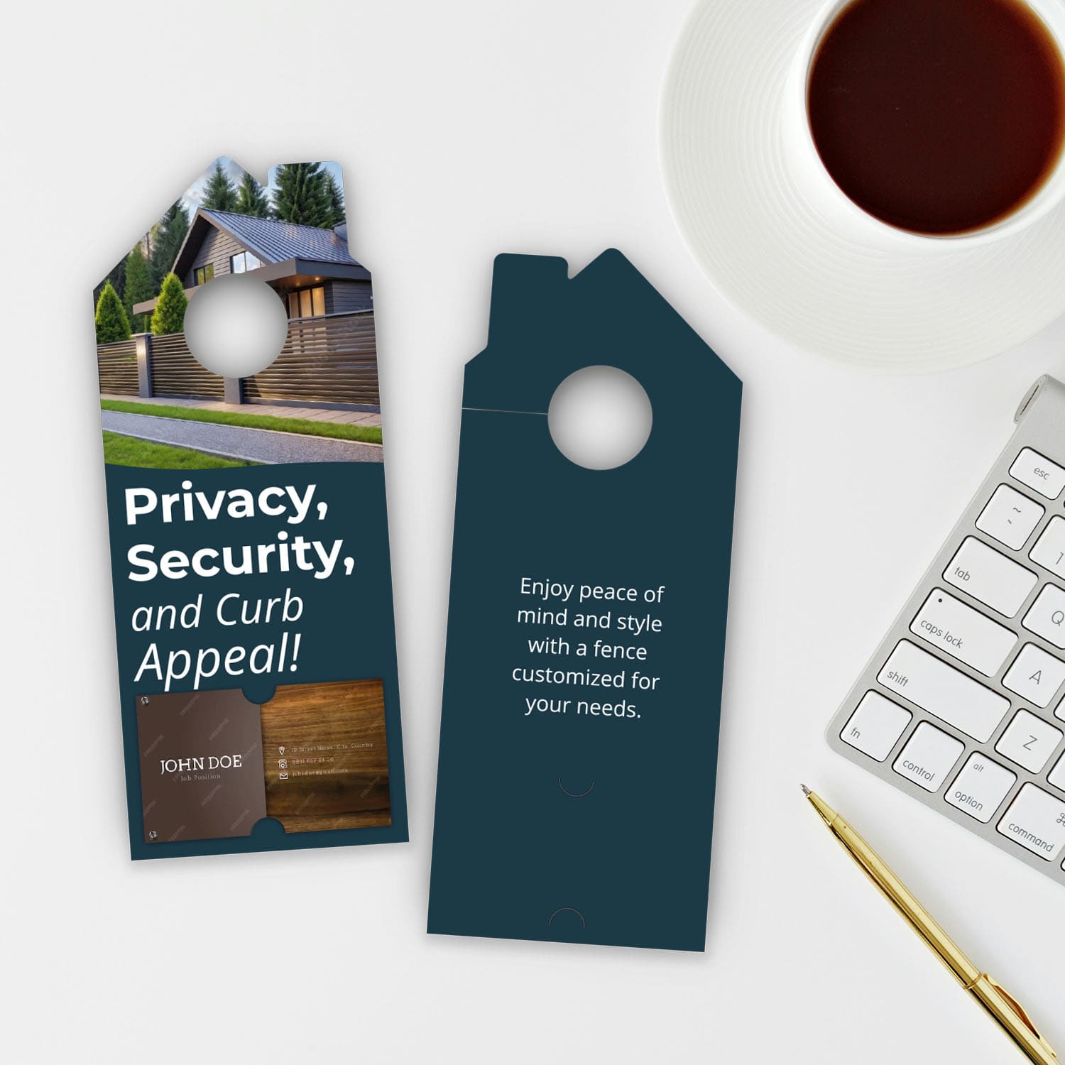 Fence Services Door Hanger