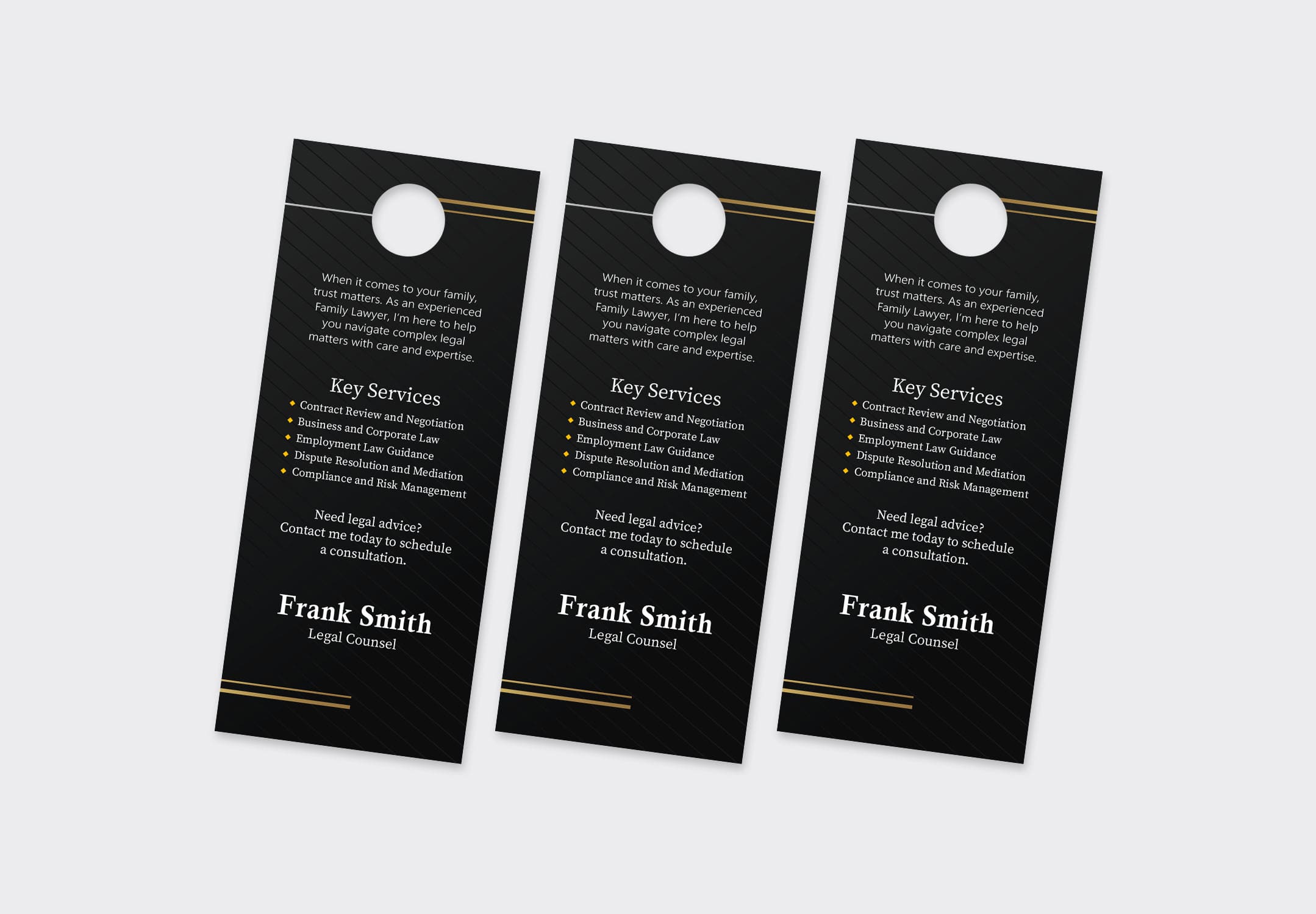 Legal Door Hanger