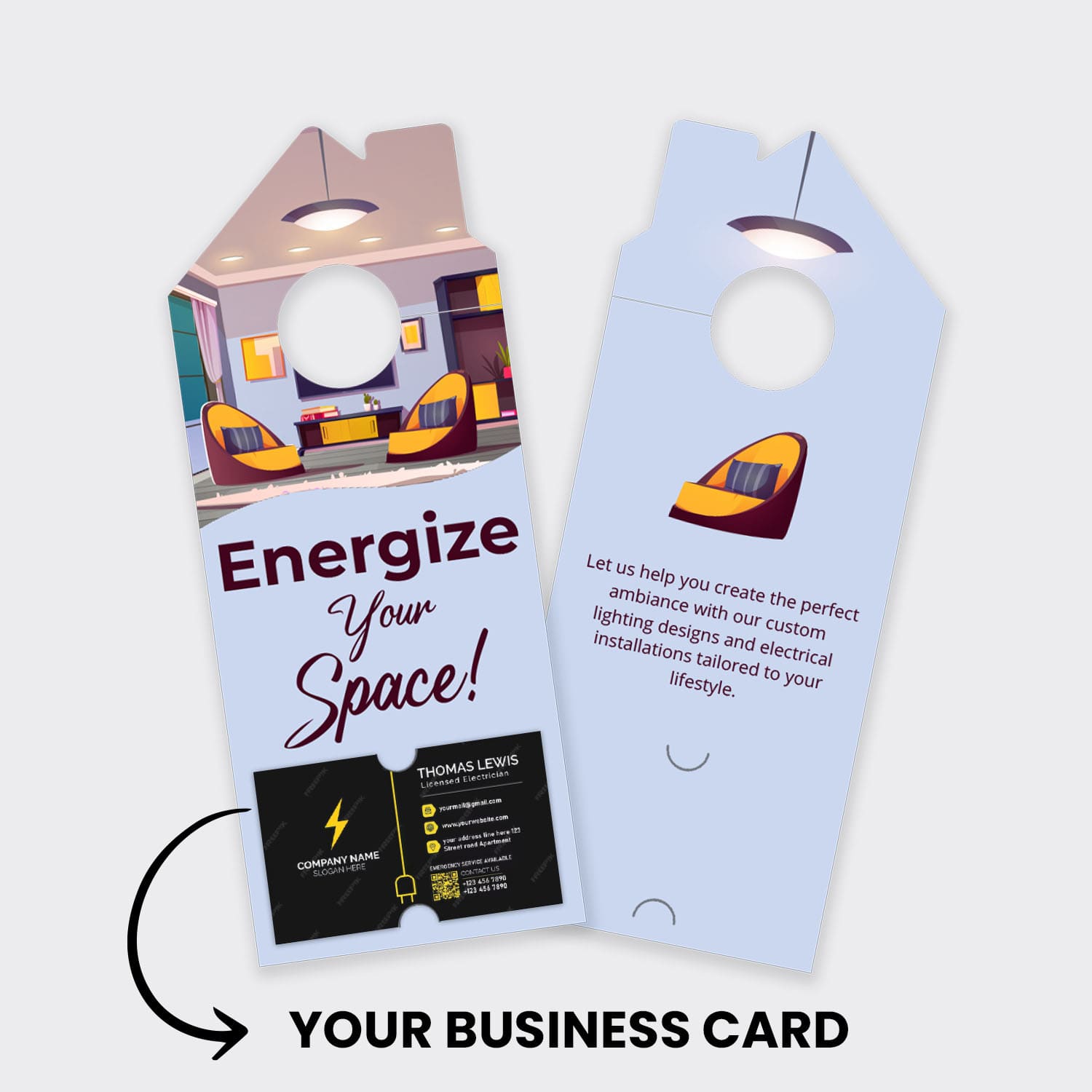 Electrician Services Door Hanger