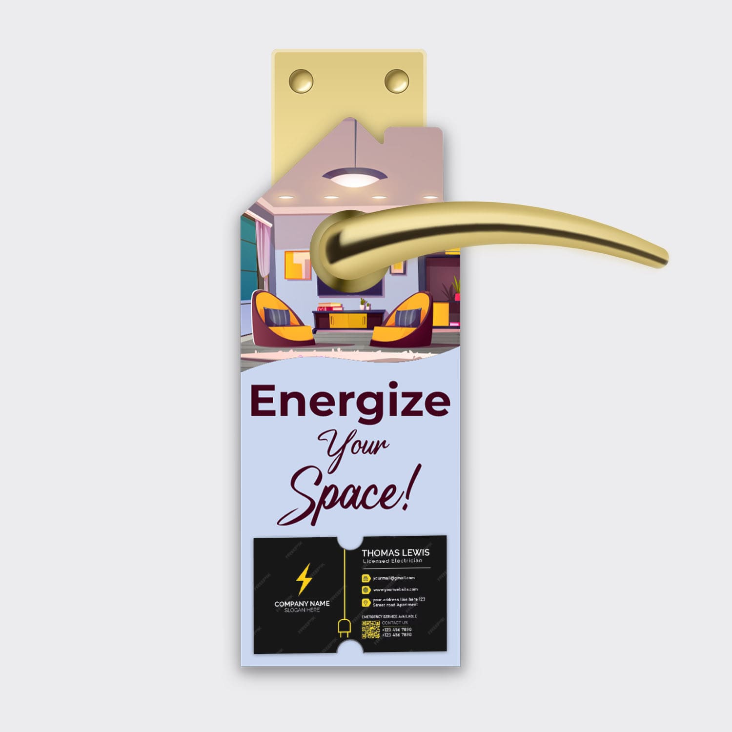 Electrician Services Door Hanger