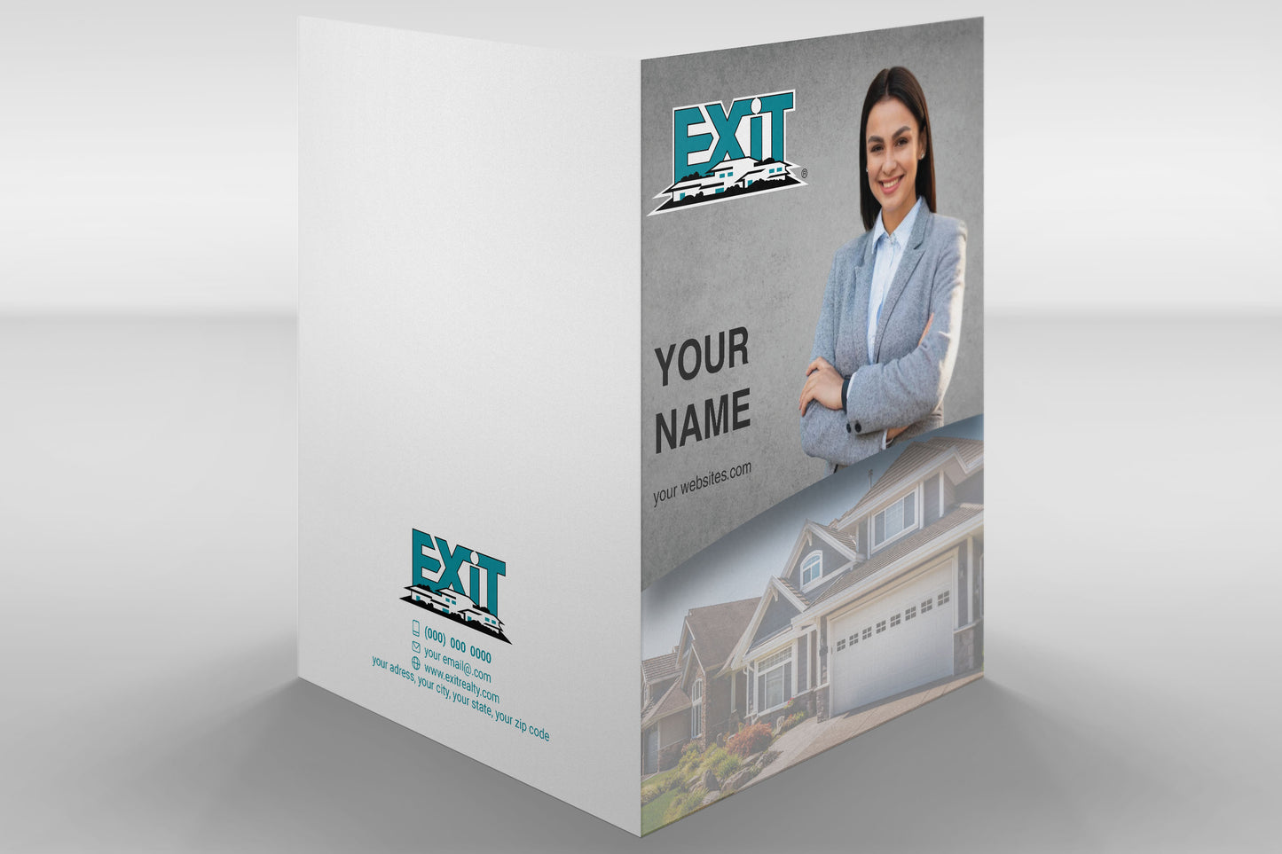 Exit Realty Custom Presentation Folder Printing with Soft touch laminating - 006