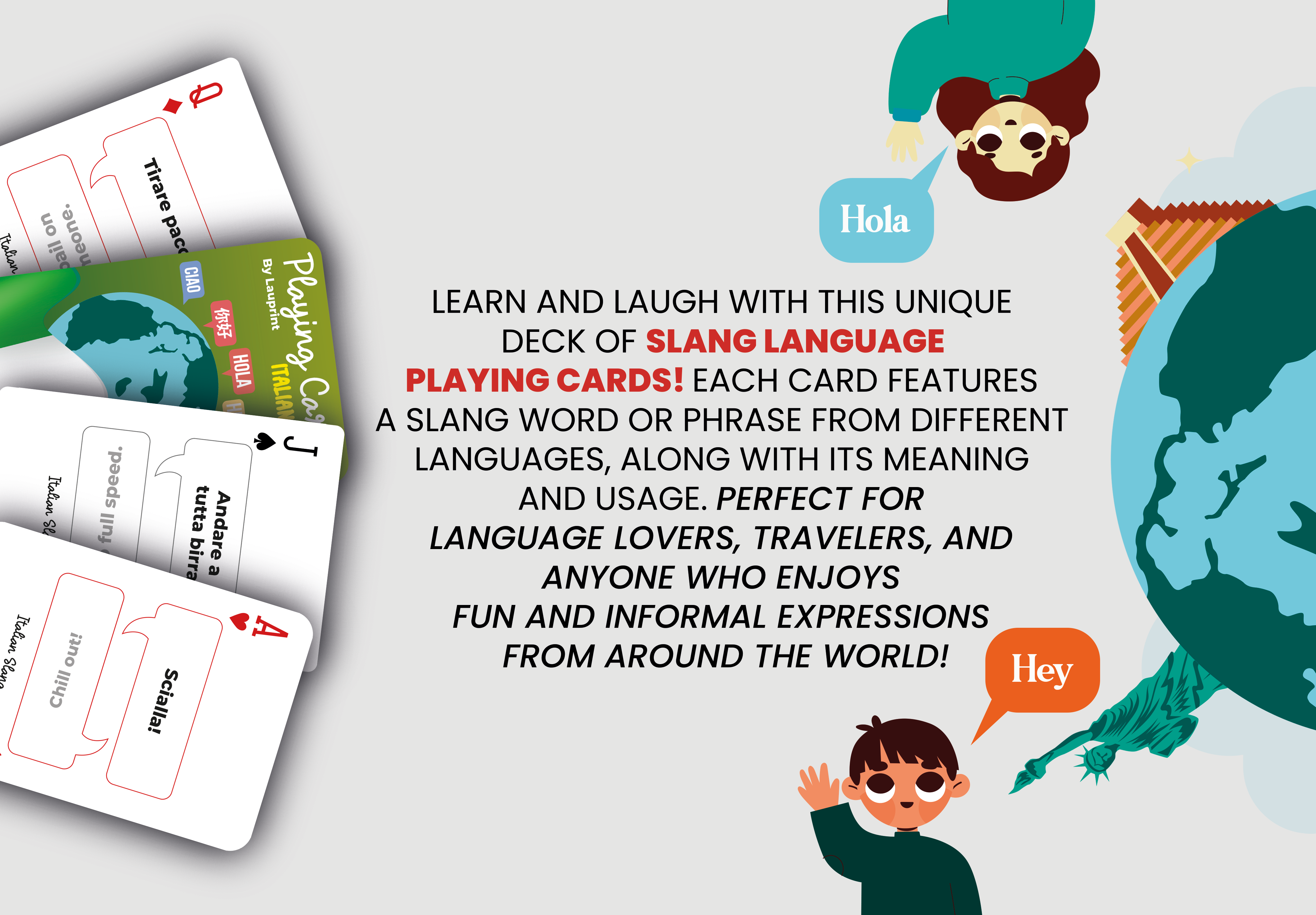 RUSH Italian Slang Generic Playing Cards