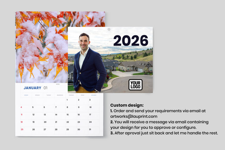 Personalized 2026 Wall Calendar