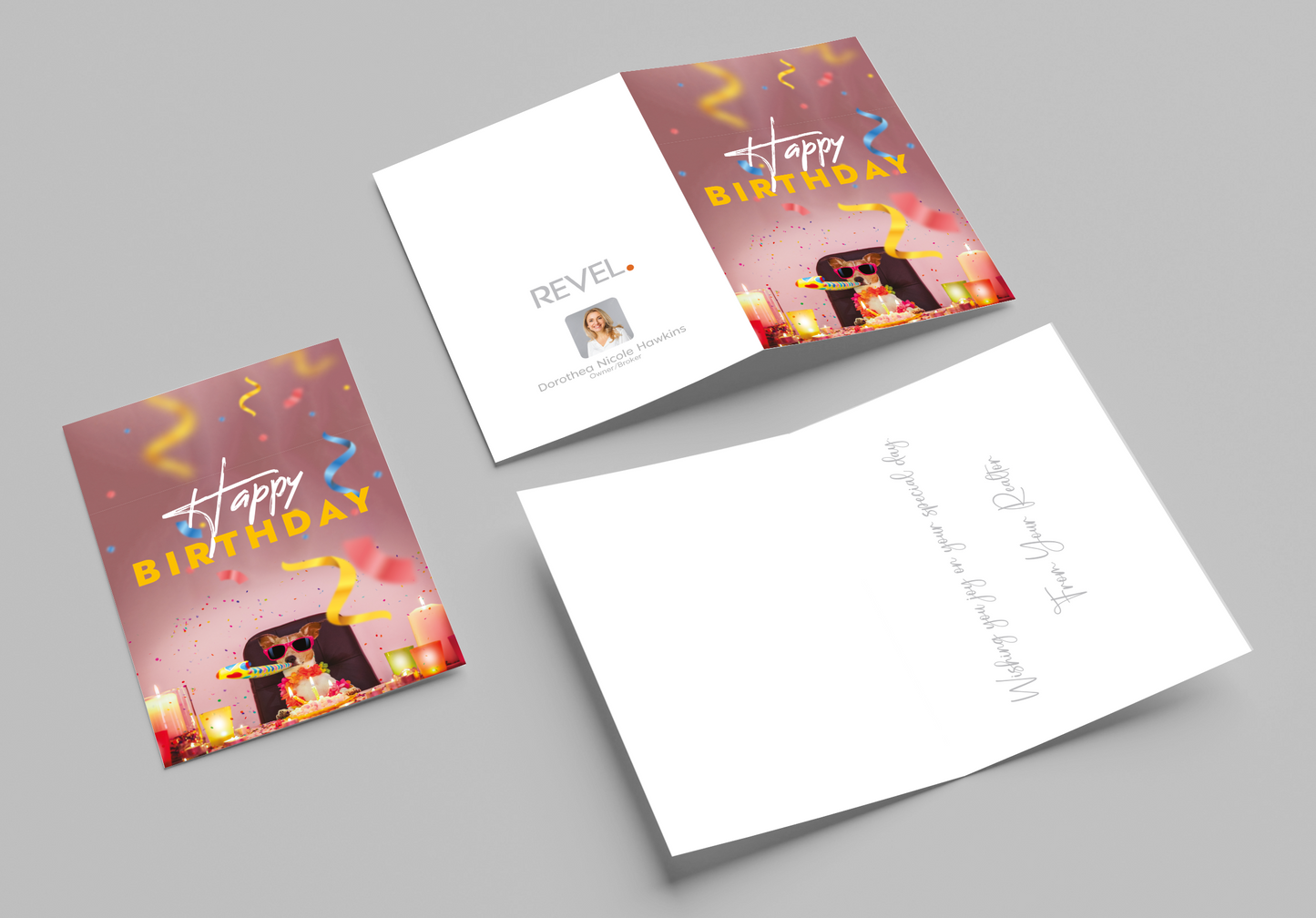 REVEL Happy Birthday Cards