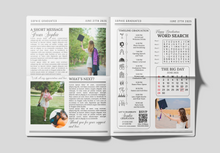 Load image into Gallery viewer, Graduation Invitation Newspaper Printed
