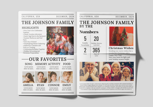 Printed Christmas Newspaper