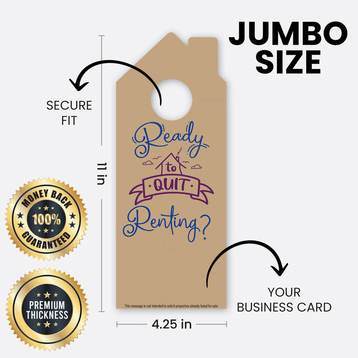 Ready To Quit Renting? | Door Hanger Realtors
