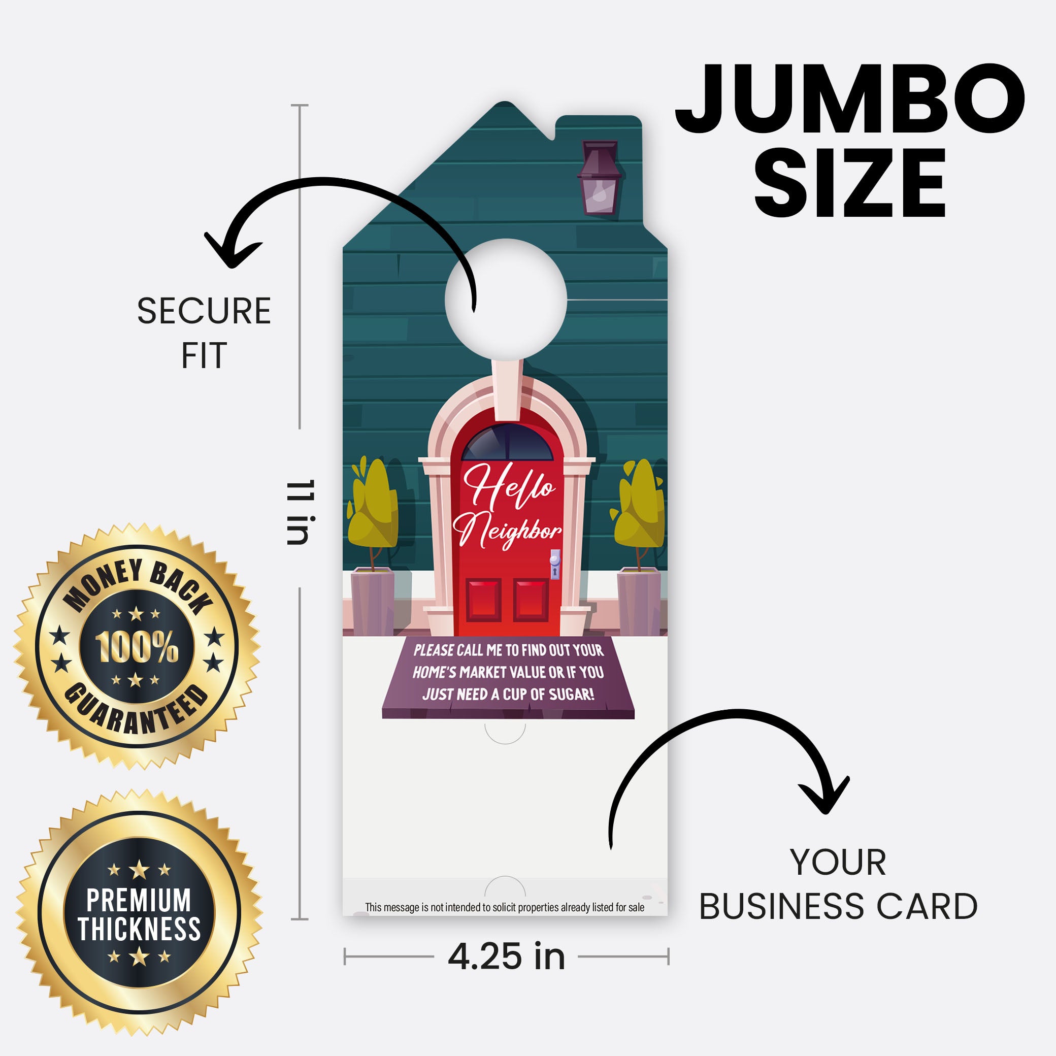 Custom options for Door Hanger Realtors