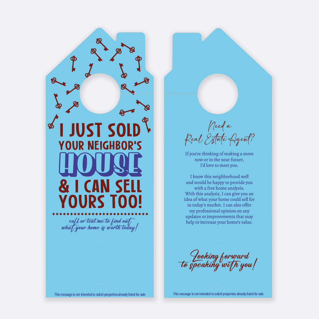 I Just Sold Your Neighbor's House | Door Hanger Realtors