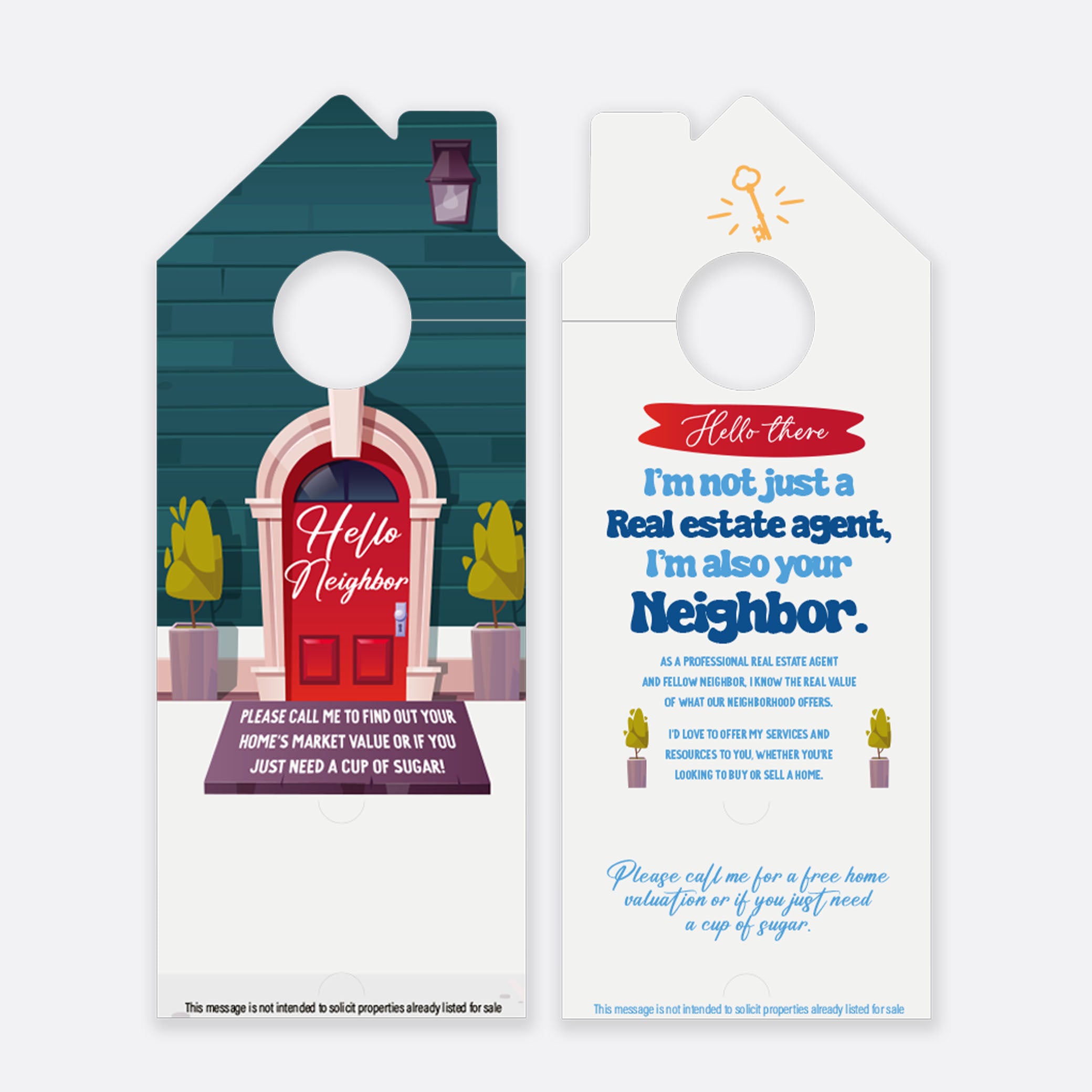 Custom options for Door Hanger Realtors