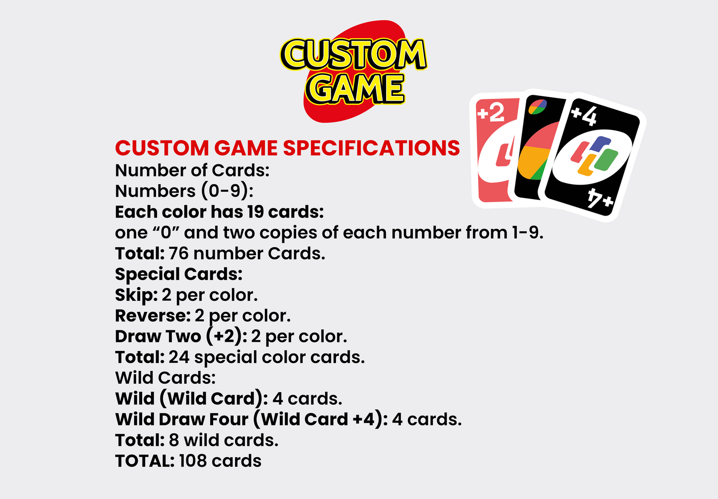 Proposal Custom Game Playing Cards