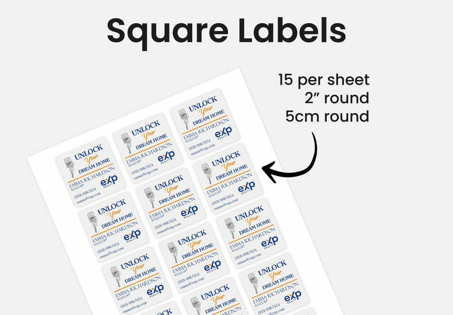 Labels  | eXp Realty | Thank You Stickers