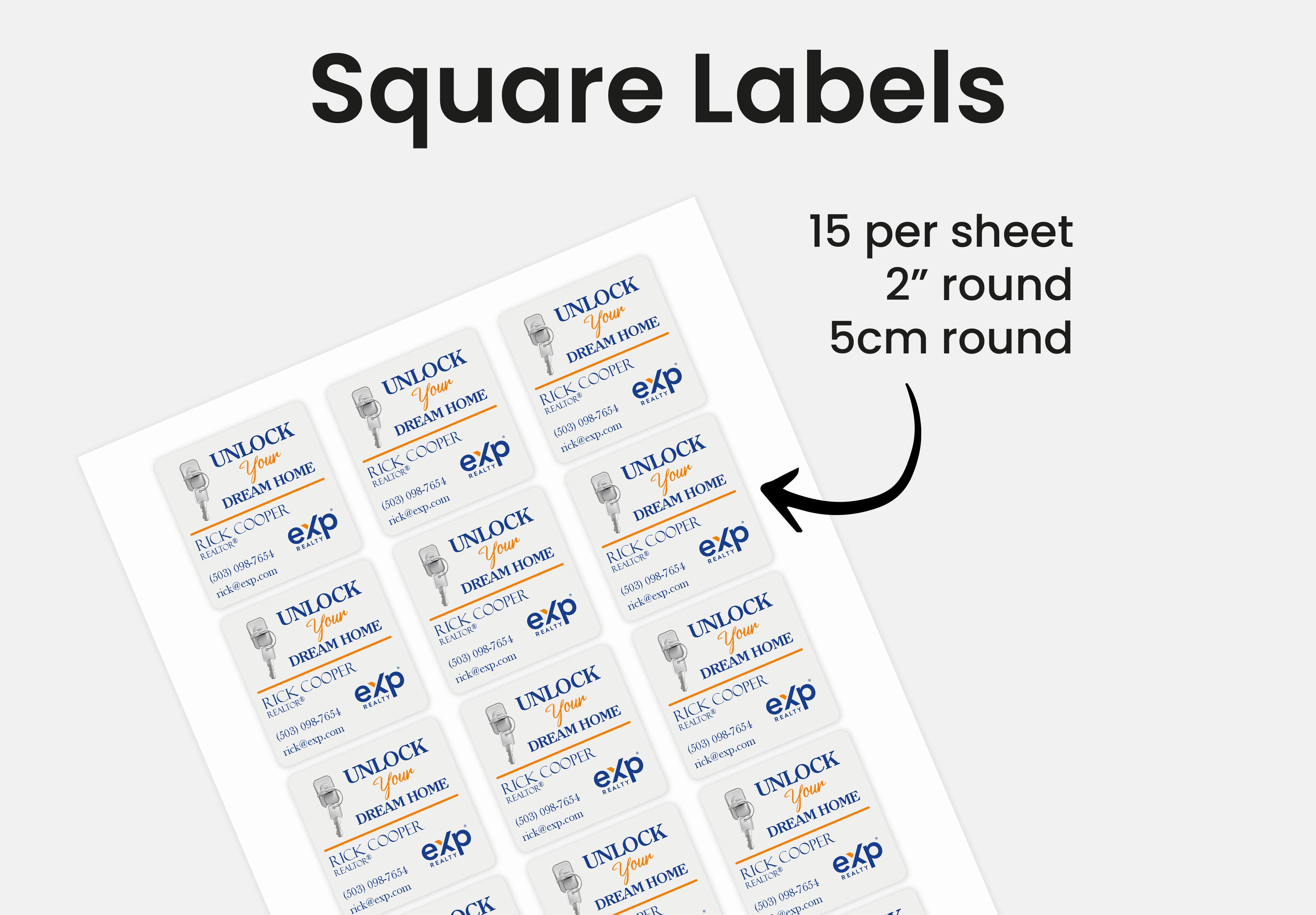 Labels  | eXp Realty | Thank You Stickers