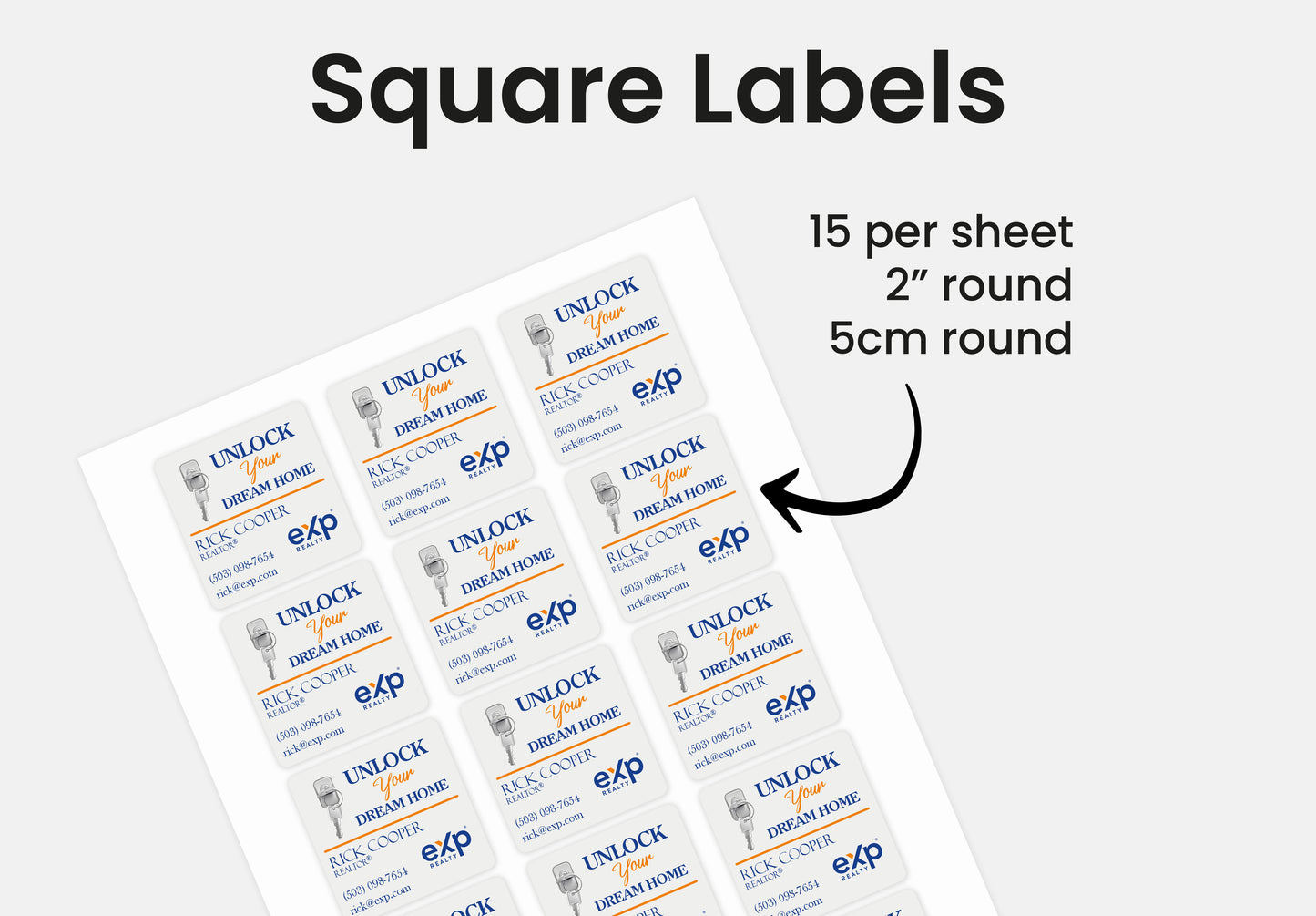 Labels  | eXp Realty | Thank You Stickers