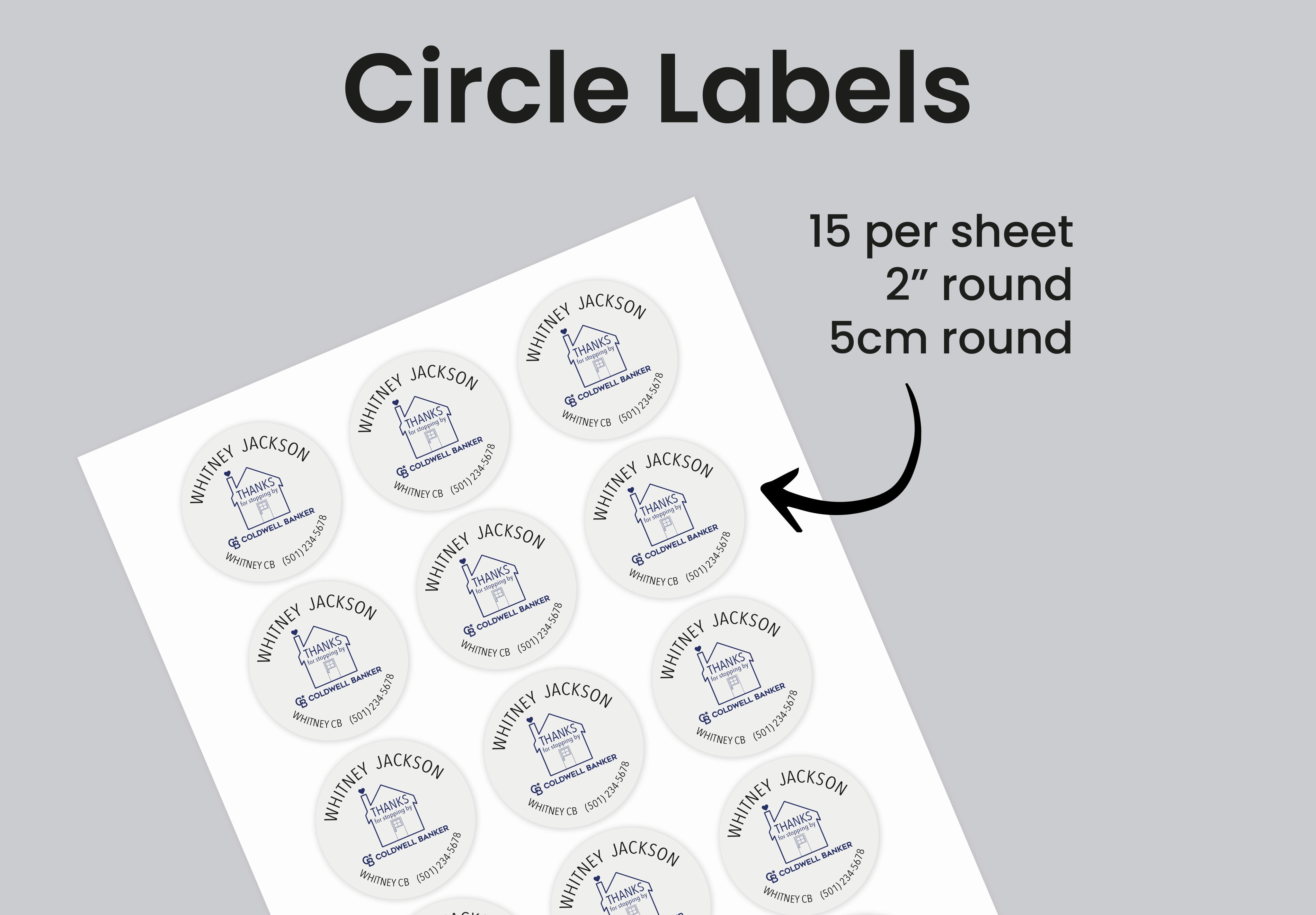 Labels  | Coldwell Banker | Thank You Stickers