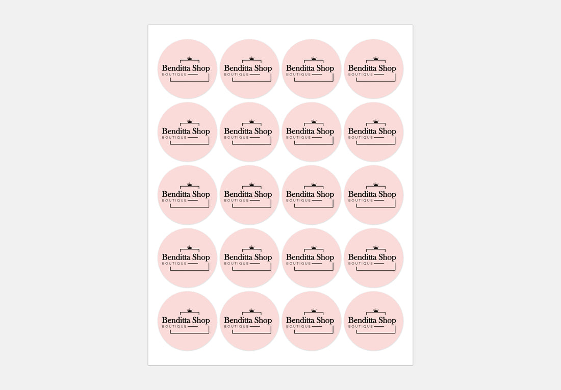 Round Logo Stickers | Custom Business Labels | Circle Branding Stickers | Stickers Size Options| personalized label stickers