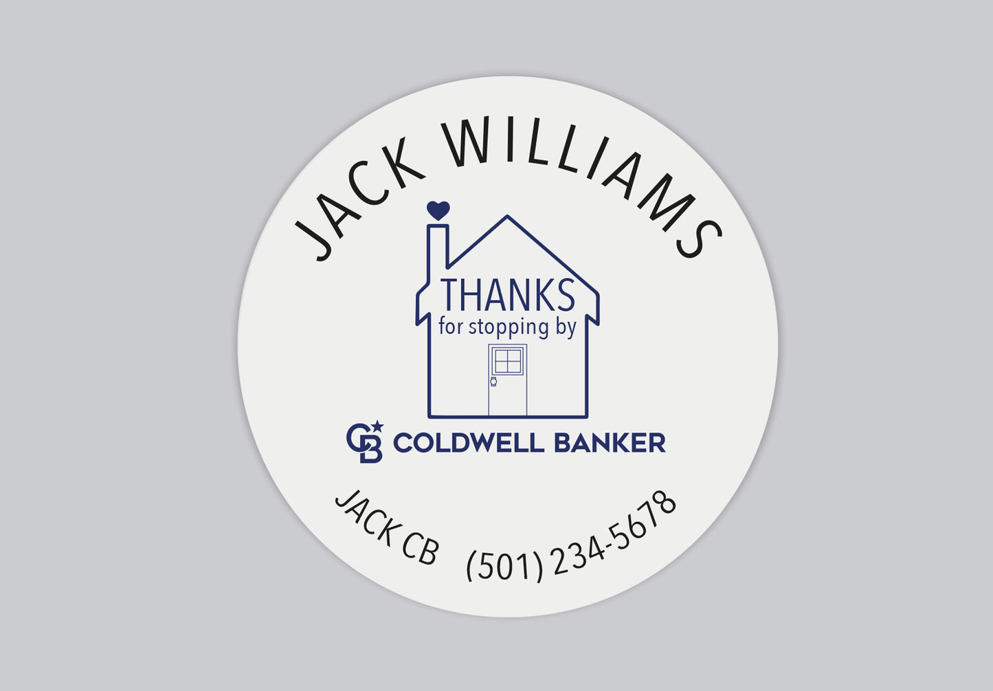 Coldwell Banker Stickers | Custom Realtor | Personalized Business Sticker | Happy Mail Sticker | Small Shop Sticker | Thank you Stickers