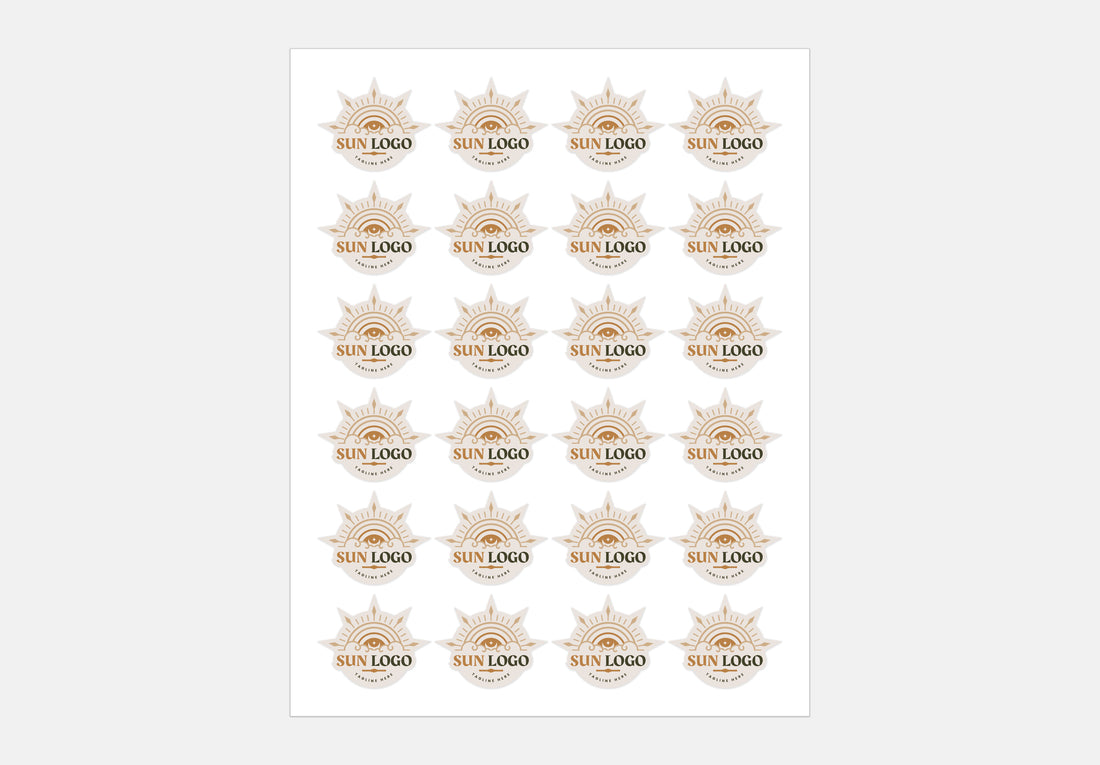 Round Logo Stickers | Custom Business Labels | Circle Branding Stickers | Stickers Size Options| personalized label stickers