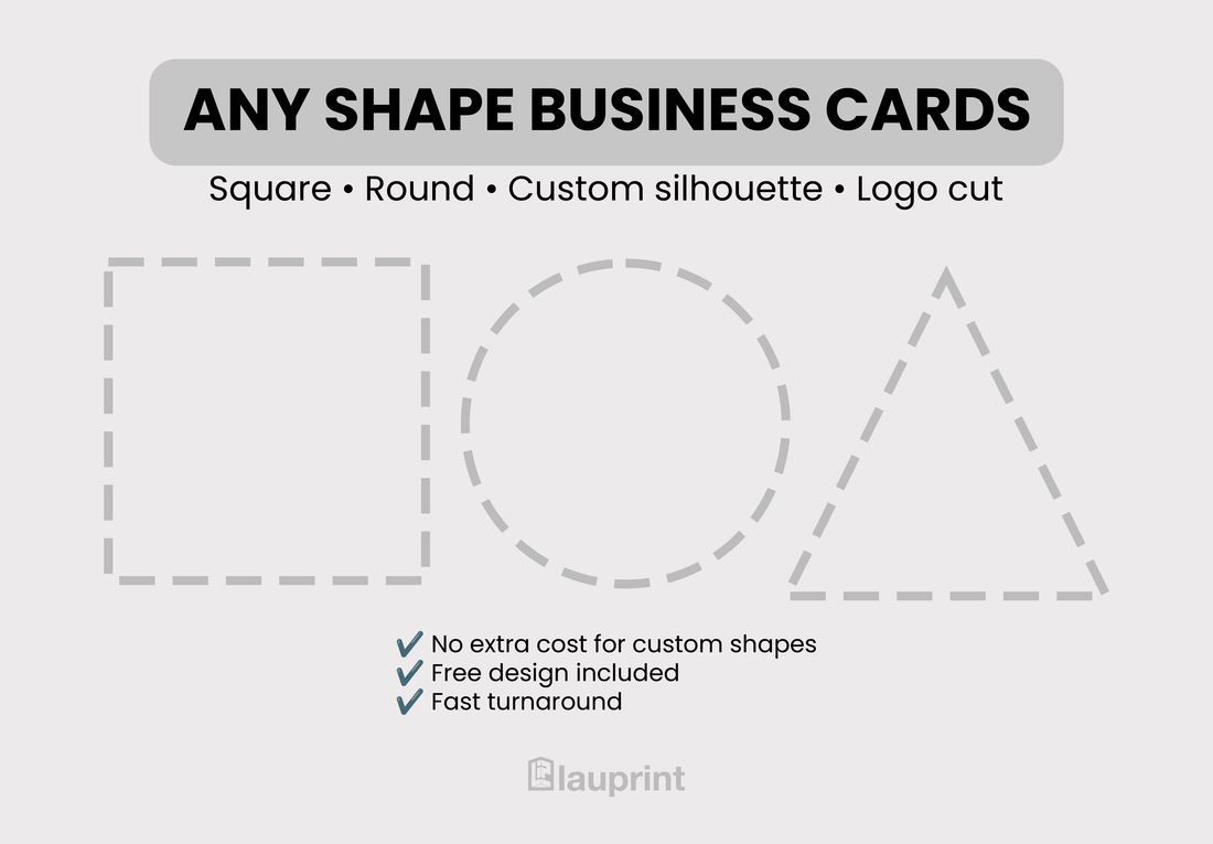 Die Cut Custom Business Cards - Clothing