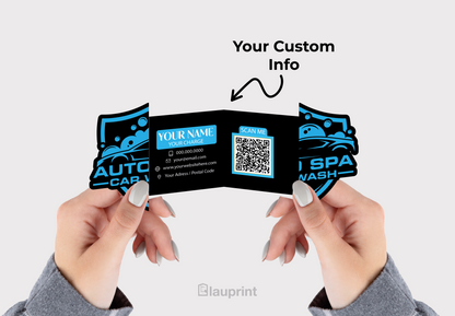 Shaped Business Cards | Car Wash (2)