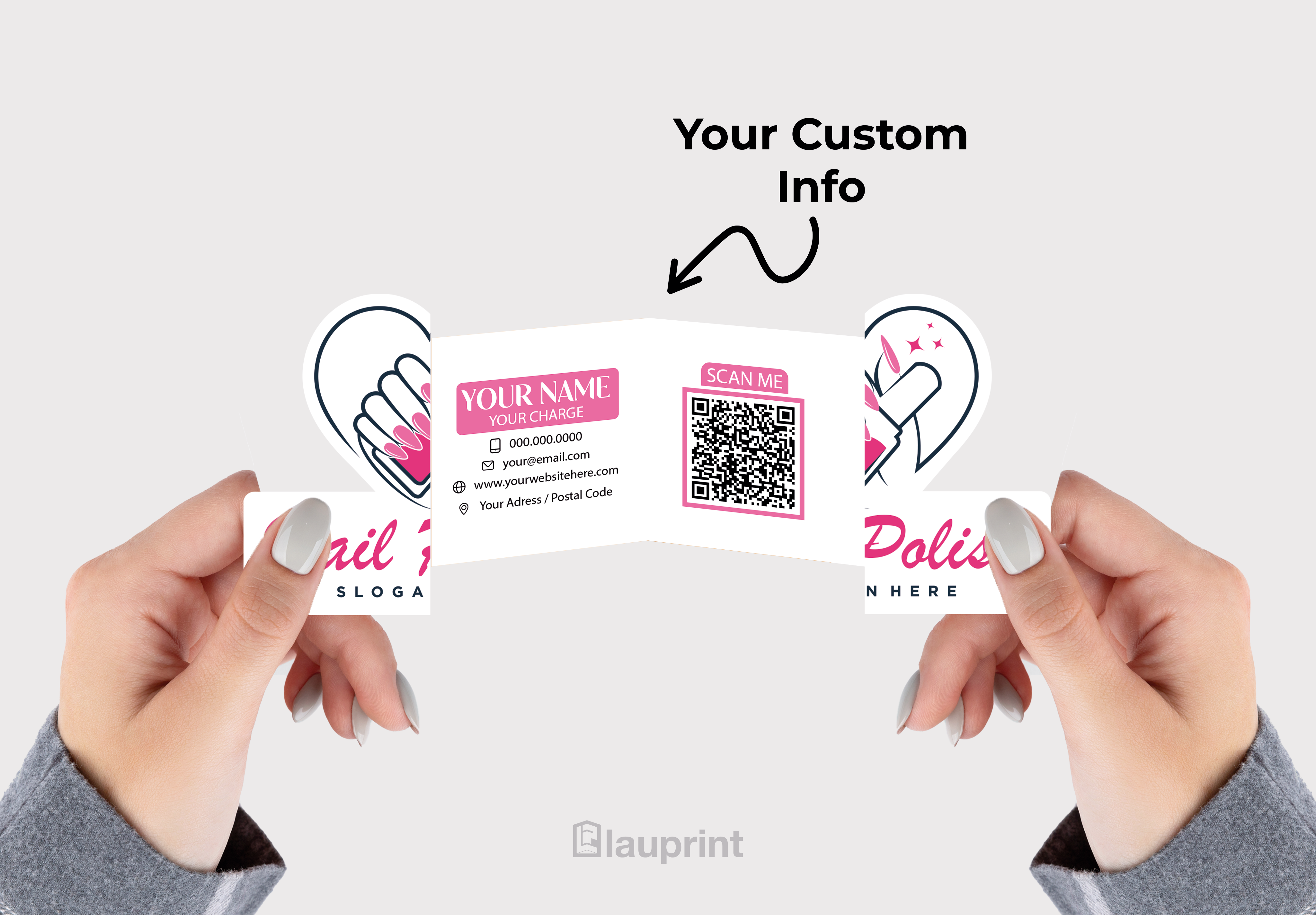Shaped Business Cards | Nails (2)