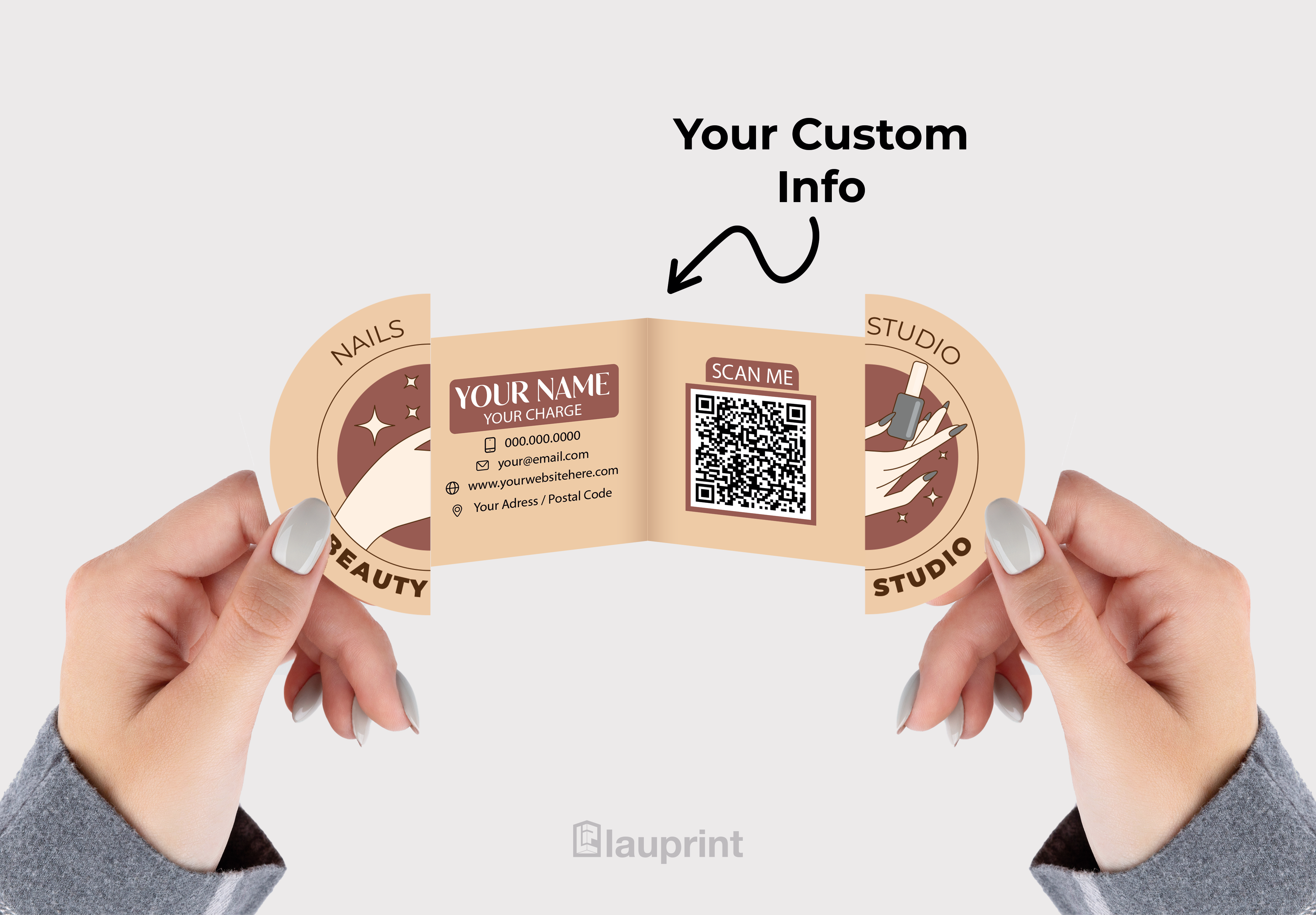 Shaped Business Cards | Nails (1)