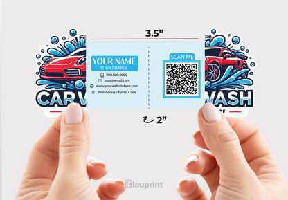 Shaped Business Cards | Car Wash (1)