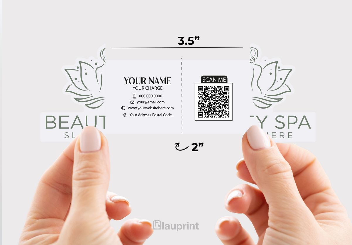 Shaped Business Cards | Spa (2)