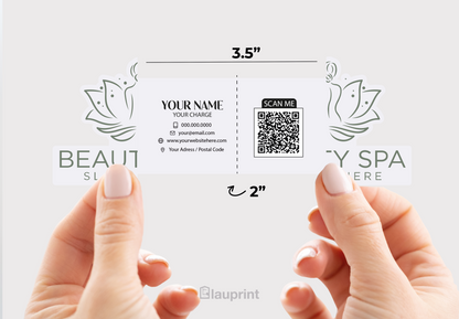 Shaped Business Cards | Spa (2)