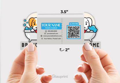 Shaped Business Cards | Pet Spa (2)