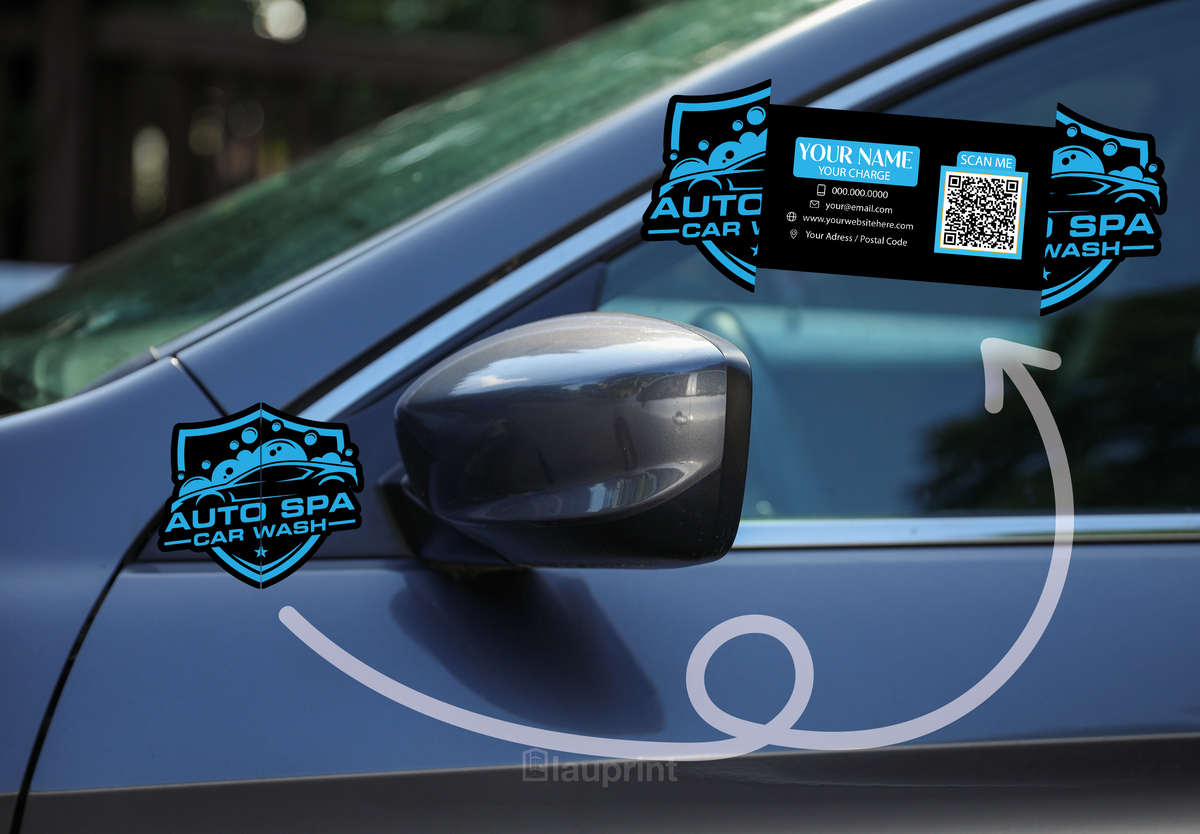 Shaped Business Cards | Car Wash (2)