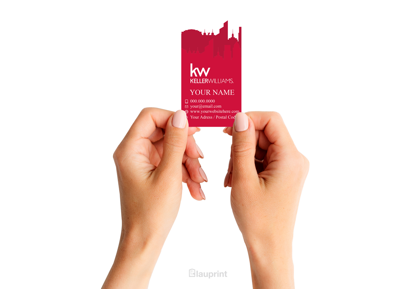 Keller Williams Shaped Business Cards