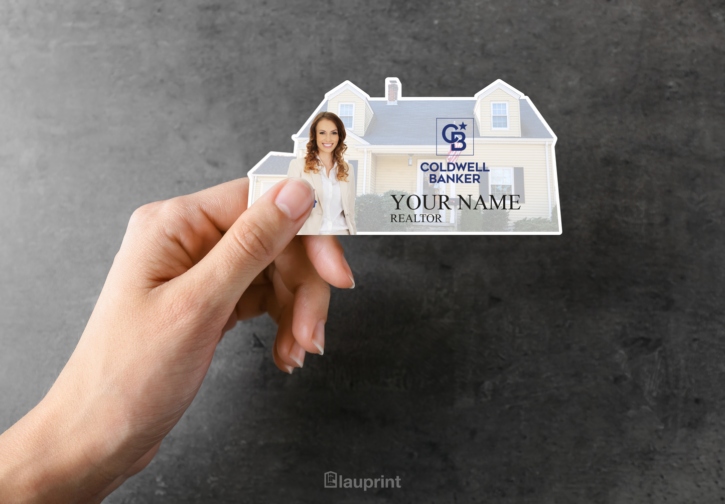 Coldwell Banker Shaped Business Cards