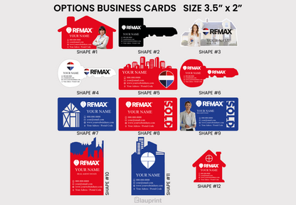 RE/MAX Shaped Business Cards